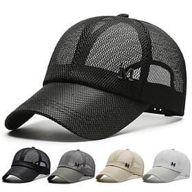 Per uomo Cappellino da baseball Cappello da sole Cappello da camionista Nero Blu marino Poliestere Retato Di tendenza Informale Strada Giornaliero Liscio Regol