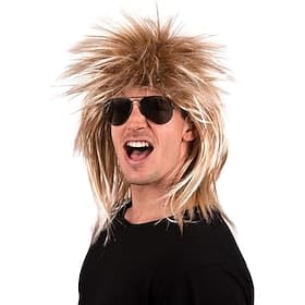 Carnival Wig 2026 Blonde Straight Short Synthetic Festival Wig Mardi Gras Parade Cosplay Costume Hair for Men