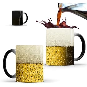magische Kaffeetasse als Oktoberfest-Geschenk - magische Biertasse, Festivaltasse, heiße Flüssigkeit hinzufügen und die magische Biertasse erscheint - 12 oz lu