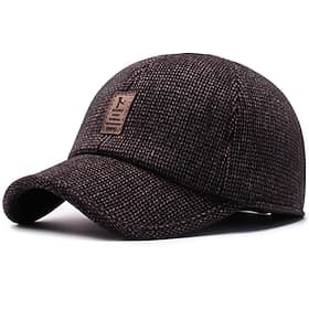 Herren Cap Basecap Sonnenhut Kappe Schwarz Kaffee Polyester Modisch Brautkleider schlicht Strasse Täglich Glatt Einstellbar Sonnenschutz Atmungsaktiv
