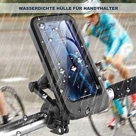 wasserdichtes Fahrrad Motorrad-Telefonhalterung - stoßfest kratzfest, 360° verstellbar, universell für 6,7-Zoll-Telefone, einfache Installation mit Schnellvers
