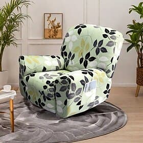 Stretch-Bezug für Relaxsessel mit Blumenmuster, hochwertiger Stoffbezug mit elastischem Design für eine perfekte Passform und stilvollen Schutz Ihrer Möbel