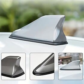 Universal Car Antennas Shark Fin Antenna Auto Radio Signal Aerials Roof Antennas Universal Car Antennas Car Signal Decorative Car Accessories