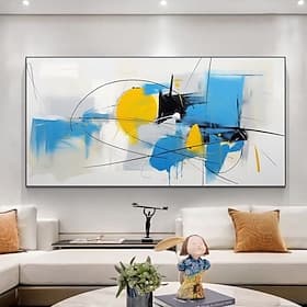 handgemachtes Ölgemälde auf Leinwand, Wandkunst, Dekoration, modern, abstrakt, für Wohnzimmer, Wohnkultur, gerollt, rahmenlos, ungedehntes Gemälde