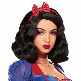 Cosplay Wigs Black Wavy Synthetic Hair Short Wigs Women's Wigs For Party