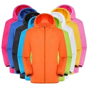 Damen Softshelljacke Wanderjacke Sommer Frühling Draussen Sonnenschutz Winddicht Leichte Jacke Windjacke Reisen Weinrot Schwarz Weiß Gelb Rosa