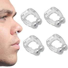 4 PCS Silicone Magnetic Anti Snore Stop Snoring Nose Clip Sleep Tray Sleeping Aid Valentine's Day Gift