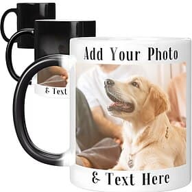 Personalized Magic Mug Customized Photo Christmas Gift Mug Heat Reveal Sensitive Mug Color Changing Ceramic Mug Xmas Cup Coffee Mug with Image Logo Text Gifts thumbnail 2