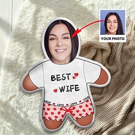 Irregular Cushions  Pillows Personalized Gift Photo Best Wife Custom Gift Ideas in Various Sizes with Insert Gift for Her Valentine's Day