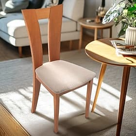 2 Pcs  Dining Room Chair Seat Cover White Stretch Chair Slipcover Black Grey Soft Burgundy Red Solid Color Durable Washable Furniture Protector For Dining Room
