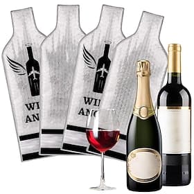 Protective Wine Bottle Cover Wine Travel Bag Wine Bottle Travel Protector Bags Impact-resistant Leak Proof Reusable for Airplane