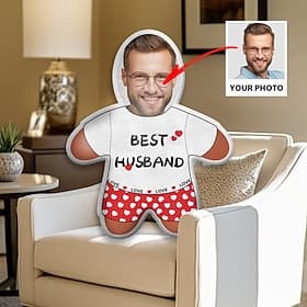 Irregular Cushions  Pillows Personalized Gift Photo Best Husband Custom Gift Ideas in Various Sizes with Insert Gift for Him Valentine's Day