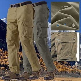 Men's Outdoor Pants Cargo Pants Hiking Pants Trousers Military Spring Autumn / Fall Outdoor Regular Fit Waterproof Quick Dry Breathable Pants / Trousers Army Y