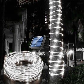 Solar Rope Lights Outdoor Waterproof LED Tube Lights for  Tree, Outdoor Garden, Yard  Pathway Decor 1/2pcs