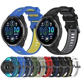 Bracelet de Montre  pour Garmin Forerunner 965 Silicone Remplacement Sangle Ajustable Bracelet Sport Bracelet