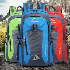 20-35 L Rygsække til dagture Rygsæk Lynlås Multi lomme - Påførelig Holdbar Udendørs Vandring Camping Militær polyester Nylon Sort militærgrøn Rød