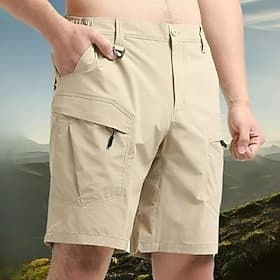 Herren Taktische Shorts Cargo Shorts Kurze Hosen Shorts Kurze Hosen Kurze Hose für Wanderer Elastische Taille Tasche mit Reißverschluss Multi Pocket Glatt Atmu