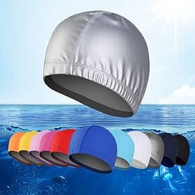 Schwimmkappen für Erwachsene Nylon Atmungsaktivität Dehnbar Komfortabel Schwimmen Surfen