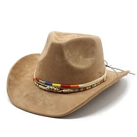 Men's Sun Hat Cowboy Hat Fedora Trilby Hat Black Camel Woolen Vintage Style Fashion 18th Century State of Texas Daily Theme Party Solid / Plain Color Sunscreen thumbnail 3