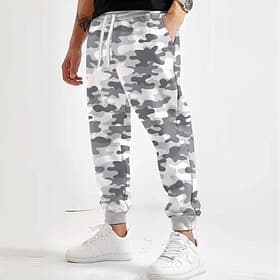 Herren Tarnung Jogginghose Hose Mittlere Taille Kordelzug Elastischer Bund Aktiv Vintage Lässig Outdoor Straße Alltagskleidung Tasche Frühling Herbst 3D-Druck
