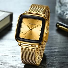 Men Quartz Watch Minimalist Fashion Casual Business Waterproof Decoration Alloy Watch