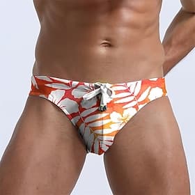 Voor heren Zwemshorts Lange zwembroeken Flora Gedrukt Trekkoord Sneldrogend Comfortabel Ademend Zwemkleding Kleding Onderlichaam Surfen Strand Watersport Zomer