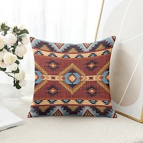 South Western Vintage Decorative Toss Pillows Cover 1PC Soft Square Couch Cushion Case Pillowcase for Bedroom Livingroom Sofa Chair