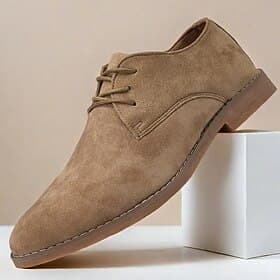 Lässige Herrenschuhe aus atmungsaktivem, perforiertem Kunstleder für Büro, Arbeit und Alltag