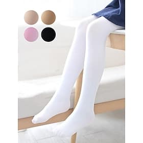Girls' Ballet Dance Tights – Stretchy and Comfortable White Stockings for Practice, Recitals and Performances