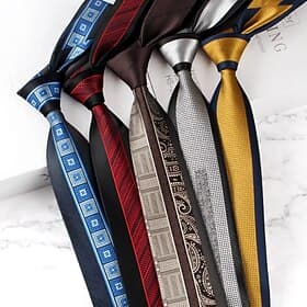 Men's Neckties Fashion Formal Splice Color Block Wedding Party Daily Wear