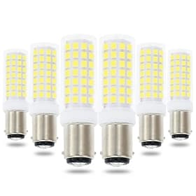 ba15d led maïslampen 6w 220v dimbaar dubbele bajonetvoet voor hanglampen, plafondventilatoren, naaimachine 2/6st