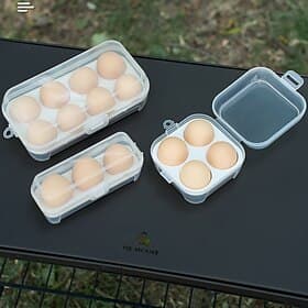 1Pc Egg Holder for Camping - Shockproof Container Holds 6 Eggs for Hiking  Backpacking