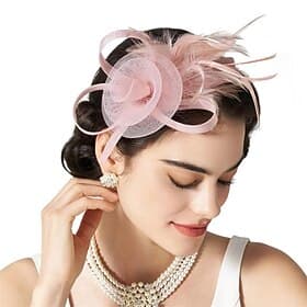 Élégant Derby accessoire Fascinateur Dame Déguisement Femmes Carnaval Soirée Derby Fête de mariage Adulte fascinateur Printemps  Été