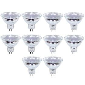10 Pièces 50 W Ampoules halogènes 680 lm GU5.3 MR16 1 Perles LED 12 V