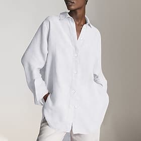 Women's 100% Cotton Shirt Button Up  Buttons Plain Daily Stylish Basic Long Sleeve Shirt Collar Regular Tops Daily Work Holiday Blue Black White Spring Fall