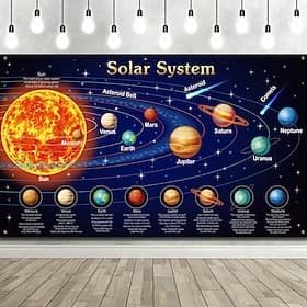 Planet Universe Hanging Tapestry Wall Art Large Tapestry Mural Decor Photograph Backdrop Blanket Curtain Home Bedroom Living Room Decoration thumbnail 2
