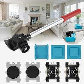 Furniture Lifter Mover Tool Set 440lb Heavy Duty Furniture Lifter with 4 Pulleys Easy  Safe Moving Kit for Sofas Refrigerators Couches Carpet  Hard Floors