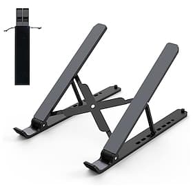 Laptop Stand for Desk Adjustable Laptop Riser Foldable Portable Laptop Holder Ventilated Cooling Notebook Stand for 10-15.6inch Laptop