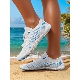 Atmungsaktive Barfußschuhe für Damen – leichte, schnelltrocknende Wasserschuhe mit weiter Passform für Outdoor und Strand