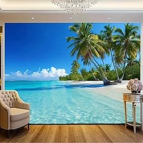 Landscape Ocean View Hanging Tapestry Wall Art Large Tapestry Mural Decor Photograph Backdrop Blanket Curtain Home Bedroom Living Room Decoration thumbnail 2