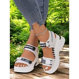 Women's Sport Platform Sandals – Adjustable Strap Chunky Sandals for Walking, Travel  Streetwear
