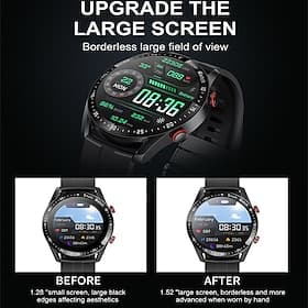 iMosi HW20 Smart Watch 1.52 inch Smartwatch Fitness Running Watch Bluetooth Pedometer Call Reminder Sleep Tracker Compatible with Android iOS Unisex Hands-Free