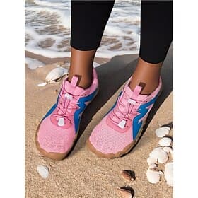 Breathable Wide Fit Water Shoes for Women – Stylish Color-block Barefoot Aqua Shoes for Beach, Kayaking, Swimming  Travel, Quick-Drying Lightweight Swim Footwe