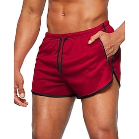 Homme Short athlétique Shorts Short de course Shorts de gym Sport Quotidien Séchage Rapide Haute élasticité Confortable Avec Poches Cordon de serrage Taille Él