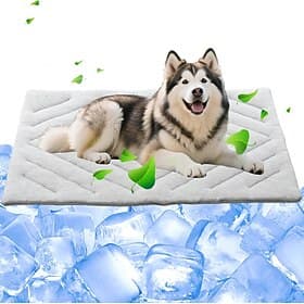 Dog Cooling Mat - Instant Cooling Pet Bed for Dogs  Cats Non-Toxic  Machine Washable Anti-Slip Bottom Cool Mat for Indoor  Travel Use