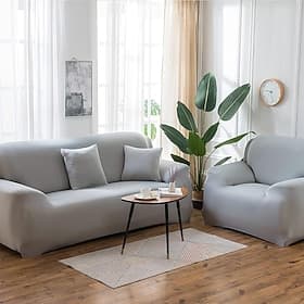 Couch Cover for Living Room, 4 Seater Stretch Furniture Protector Dust-Proof Loveseat Cover All-Inclusive Cover Furniture Protector Chair Covers for Living Roo