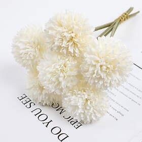 Artificial Chrysanthemum Ball Flowers, Macaron Color Fake Table Tennis Flowers for Wedding Decor, Home Decoration, Desktop Arrangement, Photography Props, Faux