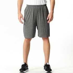 Homme Loungewear Shorts de pyjama Uni Mode Classique Occasionnel Quotidien Maison Lit Coton Confort Doux Respirant Shorts Taille Élastique Été Bleu Noir