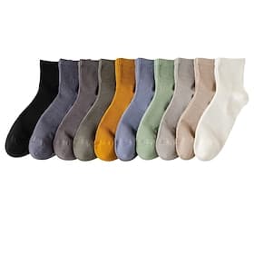 Men 1 Pair Socks No Show  Liner Socks Black White Color Plain School Formal Outdoor Thin Summer Spring Fall Daily Casual