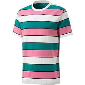 Men's T Shirt Tee Short Sleeve Shirt Tee Top Short Sleeve Crew Neck Summer Stripes Fashion Designer Basic Patchwork Vacation Street Going out Blue Pink Dark Gr